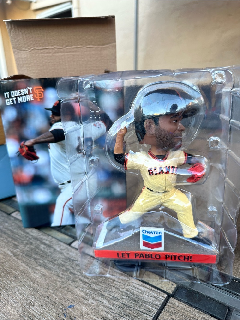 San Francisco Giants 'Let Pablo Pitch' Bobblehead - Yellow Uniform